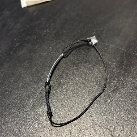 Thomas Sabo Silver Bracelet with Black Cord - Picture 3 of 4